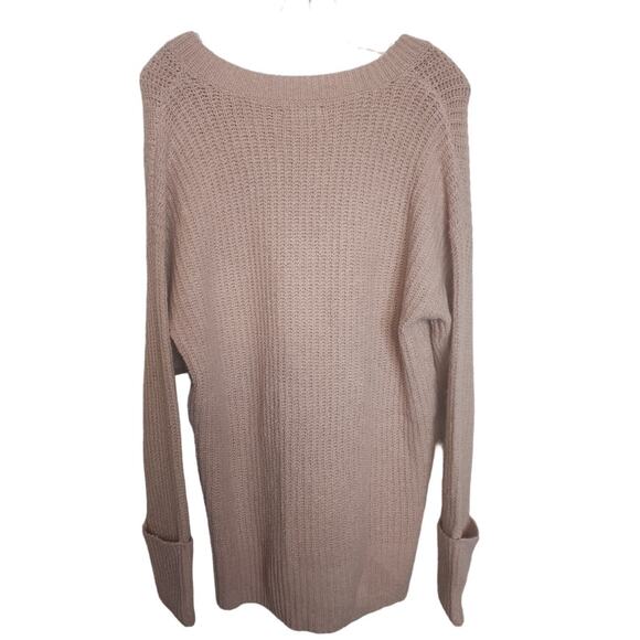 Nine West V-Neck Blush Pink Knit Sweater, NWT, Large - Picture 5 of 6